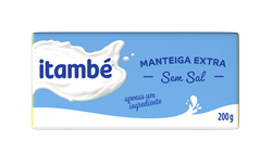 Manteiga sem sal tablete 200g