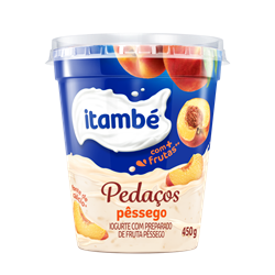 Iogurte Pedaços Pêssego 450g