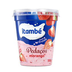 Iogurte Pedaços Morango 500g